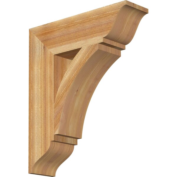 Ekena Millwork Thorton Traditional Rough Sawn Bracket, Western Red Cedar, 6"W x 22"D x 26"H BKT06X22X26THR01RWR - main